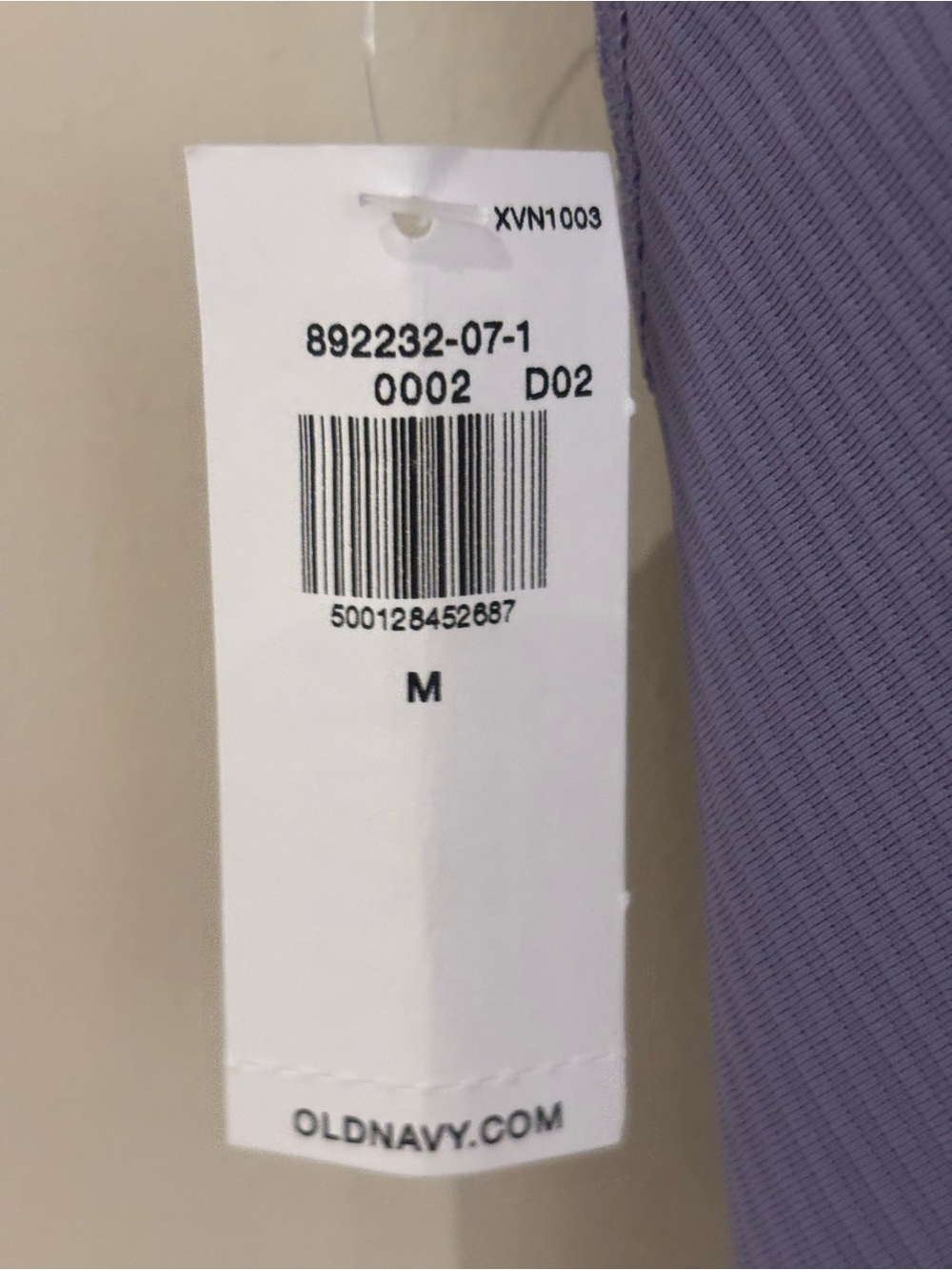 Old Navy Purple Ribbed V-Neck Crop Tank - Picture 4 of 4